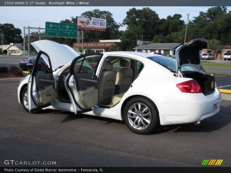 Moonlight White / Wheat 2009 Infiniti G 37 Sedan