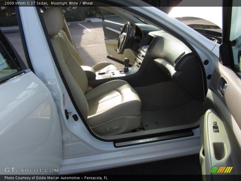 Moonlight White / Wheat 2009 Infiniti G 37 Sedan