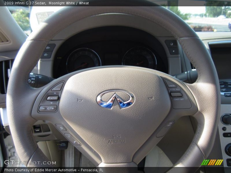 Moonlight White / Wheat 2009 Infiniti G 37 Sedan