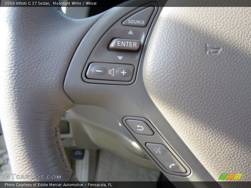 Moonlight White / Wheat 2009 Infiniti G 37 Sedan