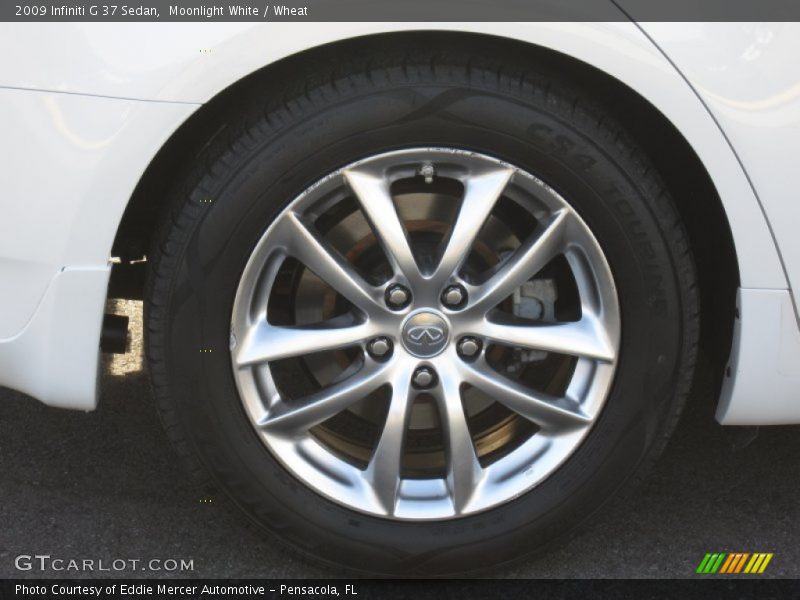 Moonlight White / Wheat 2009 Infiniti G 37 Sedan