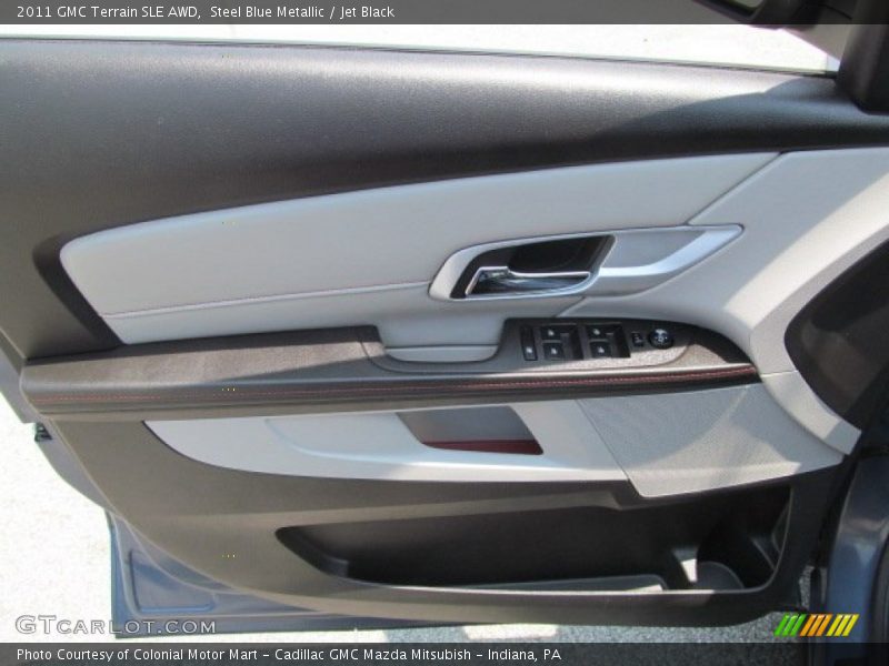 Steel Blue Metallic / Jet Black 2011 GMC Terrain SLE AWD
