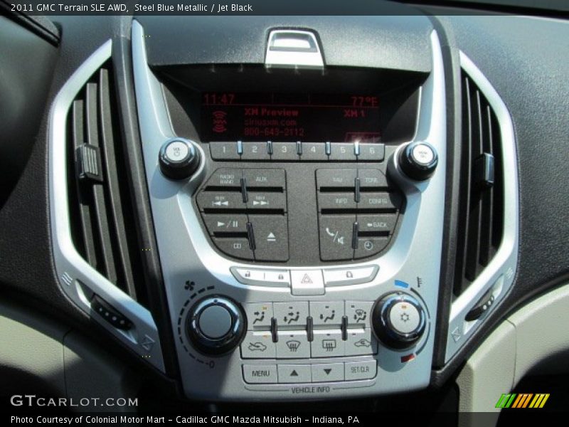 Steel Blue Metallic / Jet Black 2011 GMC Terrain SLE AWD
