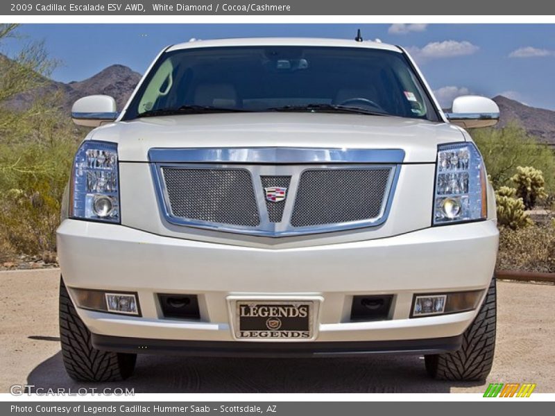 White Diamond / Cocoa/Cashmere 2009 Cadillac Escalade ESV AWD