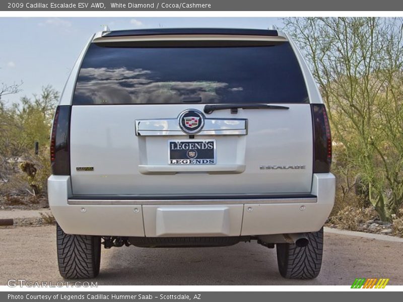 White Diamond / Cocoa/Cashmere 2009 Cadillac Escalade ESV AWD