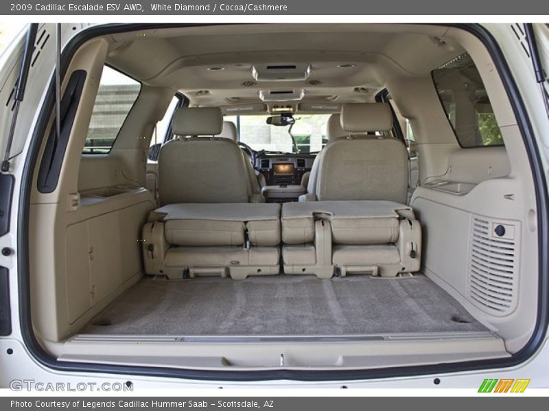 White Diamond / Cocoa/Cashmere 2009 Cadillac Escalade ESV AWD