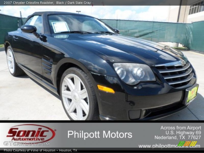 Black / Dark Slate Gray 2007 Chrysler Crossfire Roadster