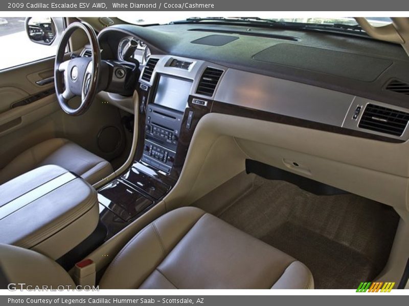 White Diamond / Cocoa/Cashmere 2009 Cadillac Escalade ESV AWD