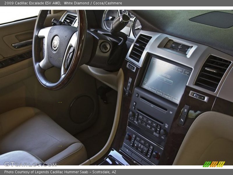 White Diamond / Cocoa/Cashmere 2009 Cadillac Escalade ESV AWD