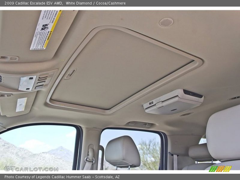 White Diamond / Cocoa/Cashmere 2009 Cadillac Escalade ESV AWD