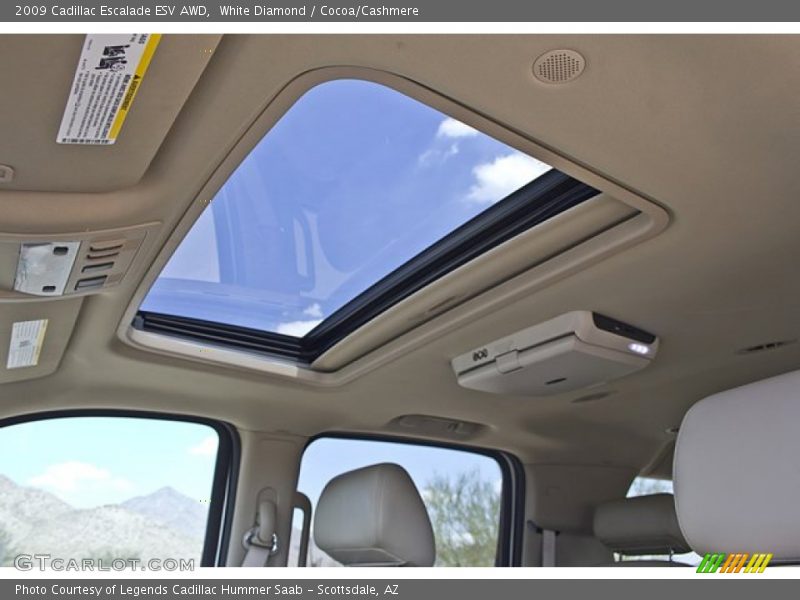 White Diamond / Cocoa/Cashmere 2009 Cadillac Escalade ESV AWD