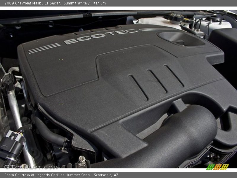 Summit White / Titanium 2009 Chevrolet Malibu LT Sedan