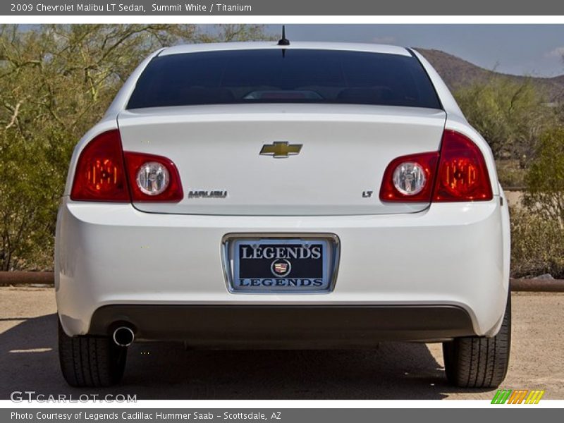 Summit White / Titanium 2009 Chevrolet Malibu LT Sedan