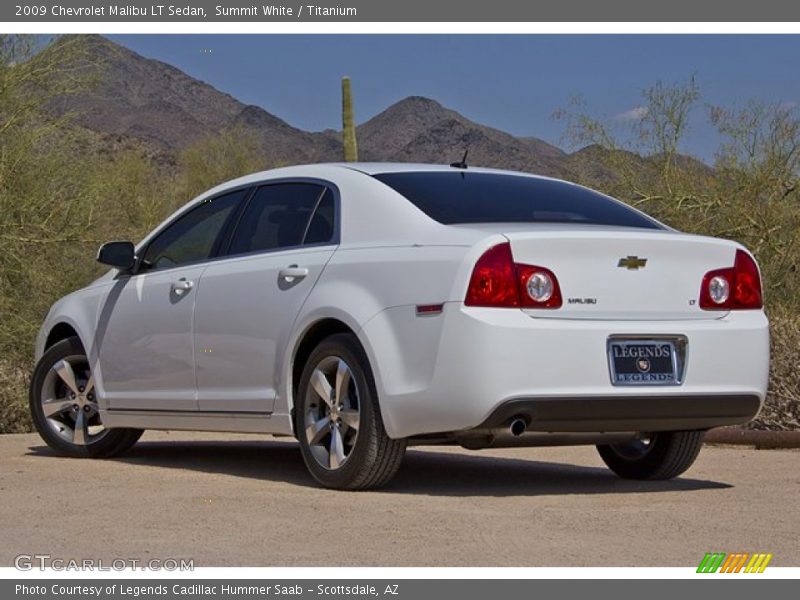 Summit White / Titanium 2009 Chevrolet Malibu LT Sedan