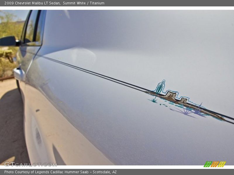 Summit White / Titanium 2009 Chevrolet Malibu LT Sedan