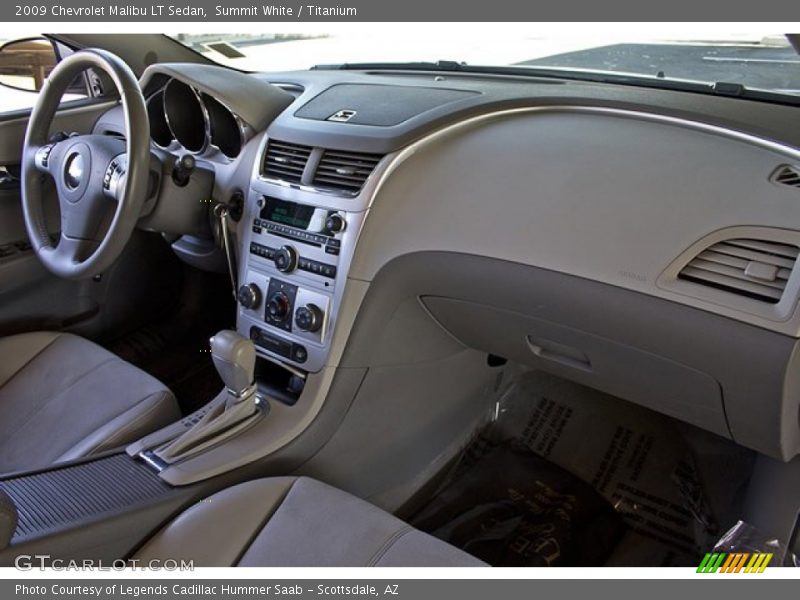 Summit White / Titanium 2009 Chevrolet Malibu LT Sedan
