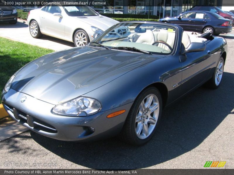 Titanium Pearl / Oatmeal 2000 Jaguar XK XK8 Convertible
