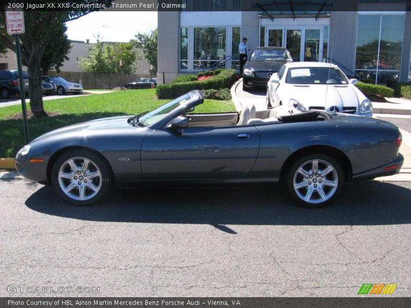 Titanium Pearl / Oatmeal 2000 Jaguar XK XK8 Convertible