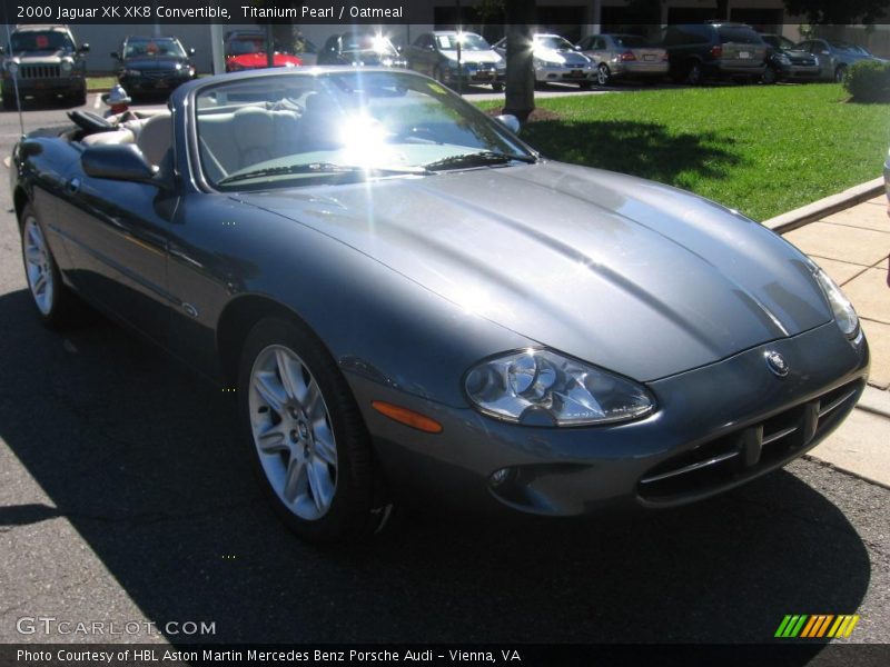 Titanium Pearl / Oatmeal 2000 Jaguar XK XK8 Convertible