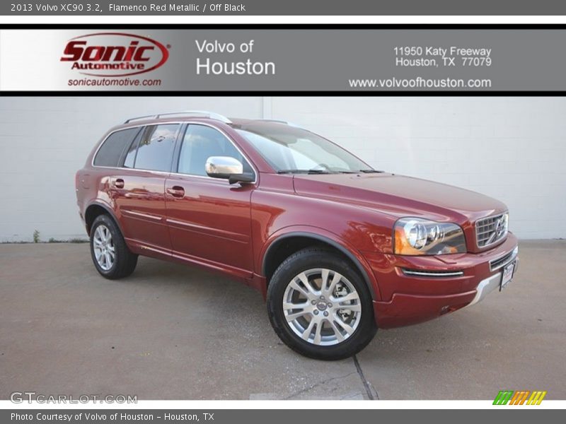 Flamenco Red Metallic / Off Black 2013 Volvo XC90 3.2