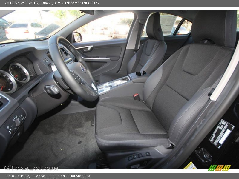 Black / Off Black/Anthracite Black 2012 Volvo S60 T5