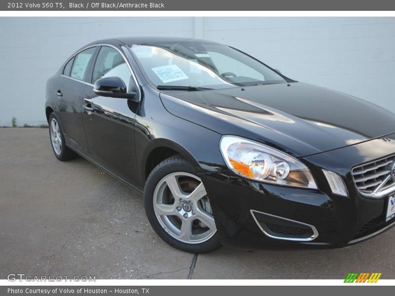 Black / Off Black/Anthracite Black 2012 Volvo S60 T5