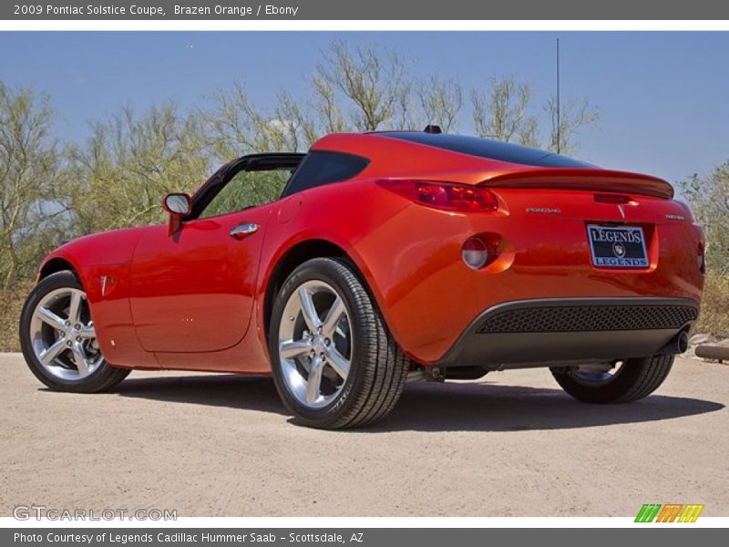 Brazen Orange / Ebony 2009 Pontiac Solstice Coupe