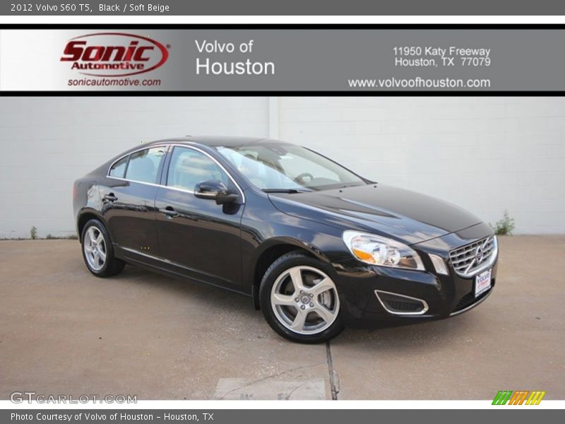 Black / Soft Beige 2012 Volvo S60 T5