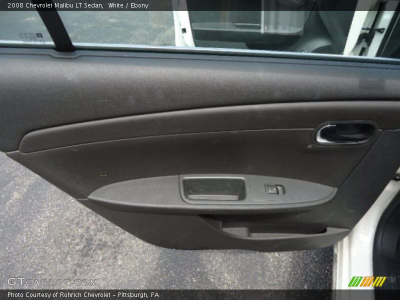 White / Ebony 2008 Chevrolet Malibu LT Sedan