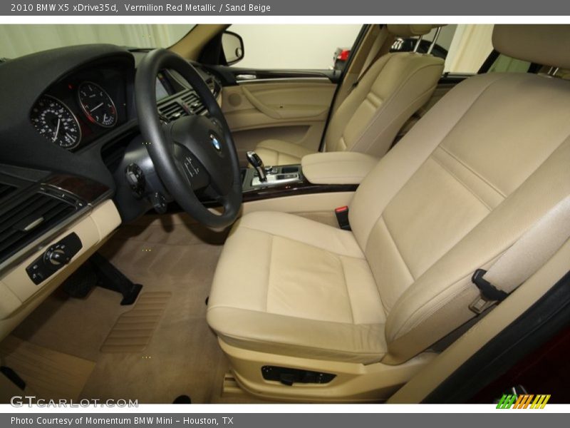 Vermilion Red Metallic / Sand Beige 2010 BMW X5 xDrive35d