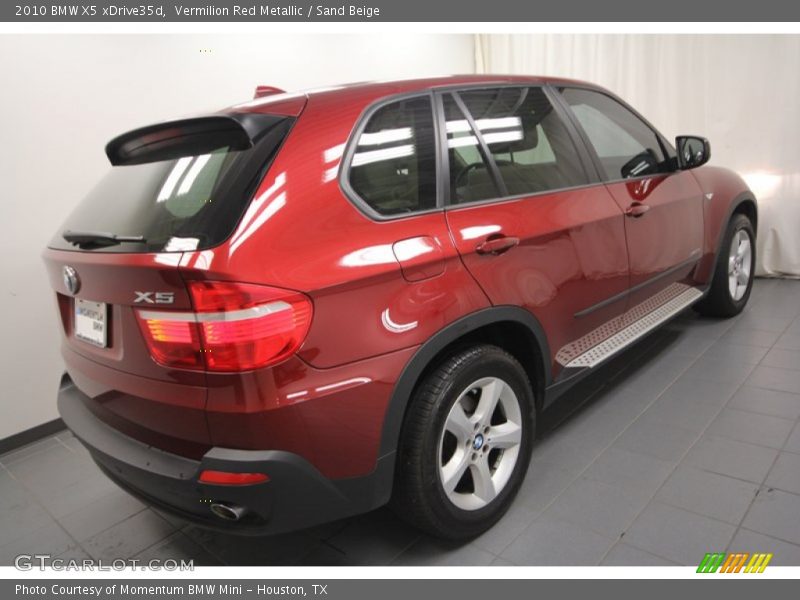 Vermilion Red Metallic / Sand Beige 2010 BMW X5 xDrive35d