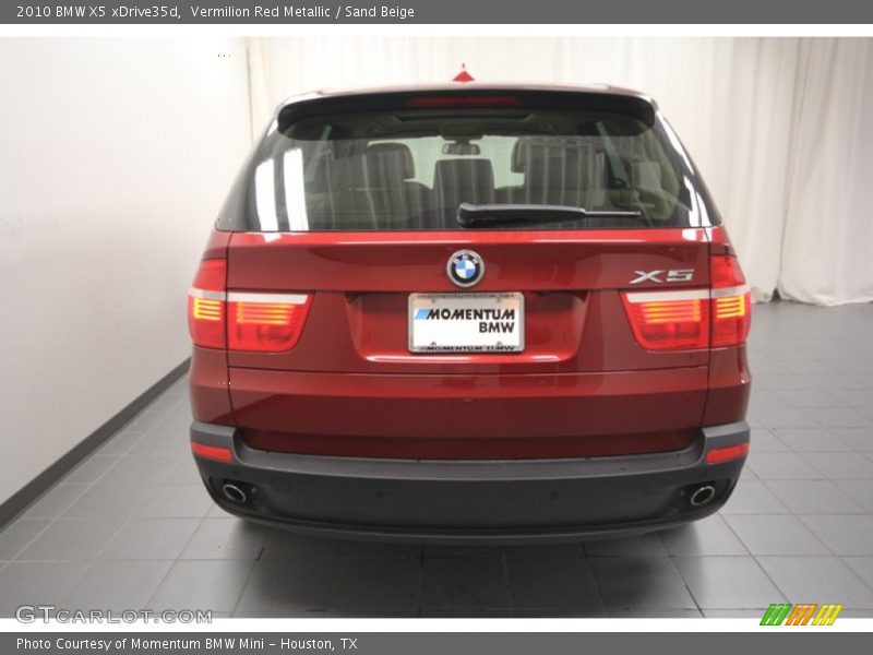 Vermilion Red Metallic / Sand Beige 2010 BMW X5 xDrive35d