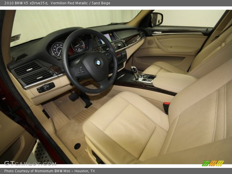 Vermilion Red Metallic / Sand Beige 2010 BMW X5 xDrive35d