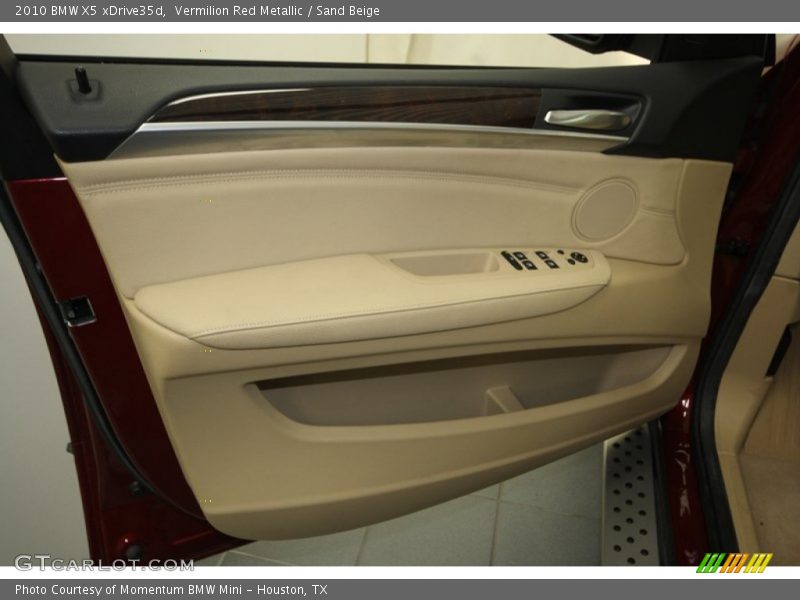 Vermilion Red Metallic / Sand Beige 2010 BMW X5 xDrive35d