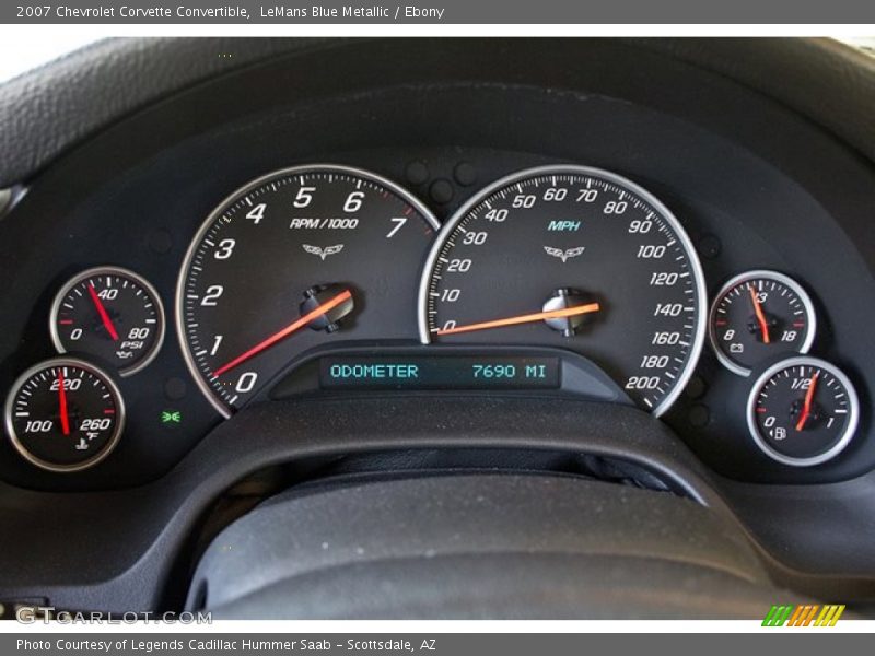LeMans Blue Metallic / Ebony 2007 Chevrolet Corvette Convertible