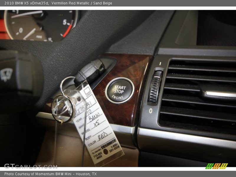 Vermilion Red Metallic / Sand Beige 2010 BMW X5 xDrive35d