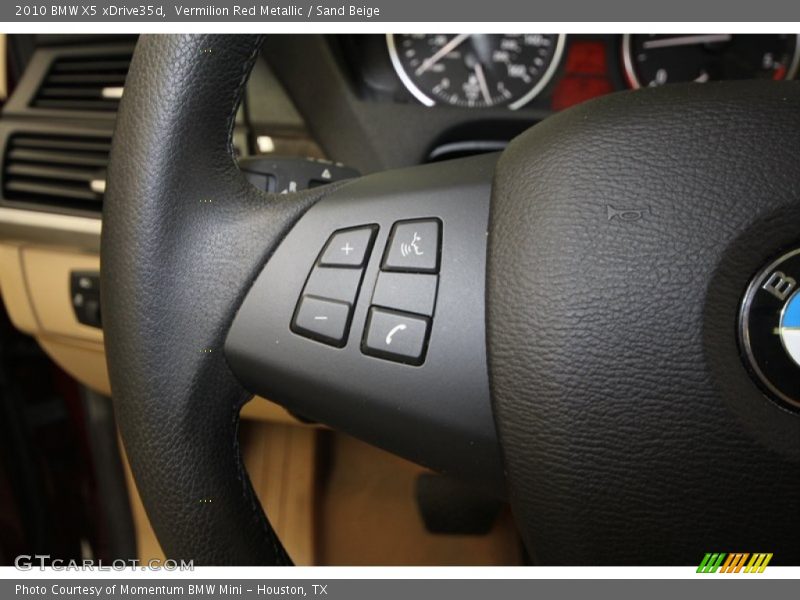 Vermilion Red Metallic / Sand Beige 2010 BMW X5 xDrive35d