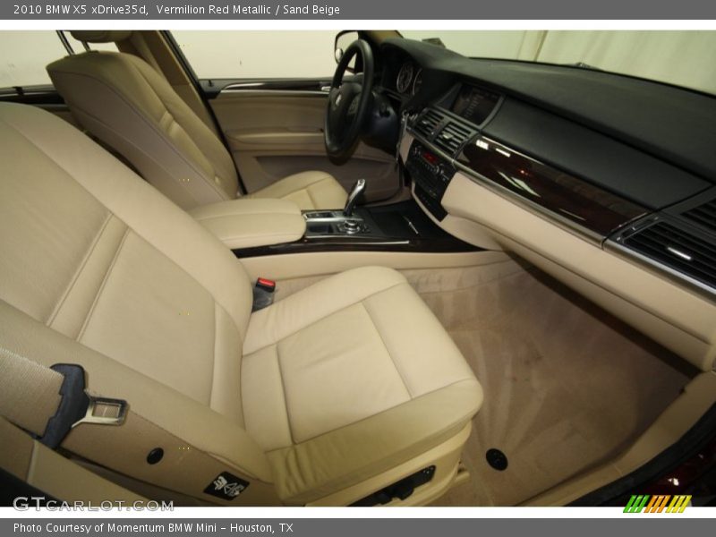 Vermilion Red Metallic / Sand Beige 2010 BMW X5 xDrive35d