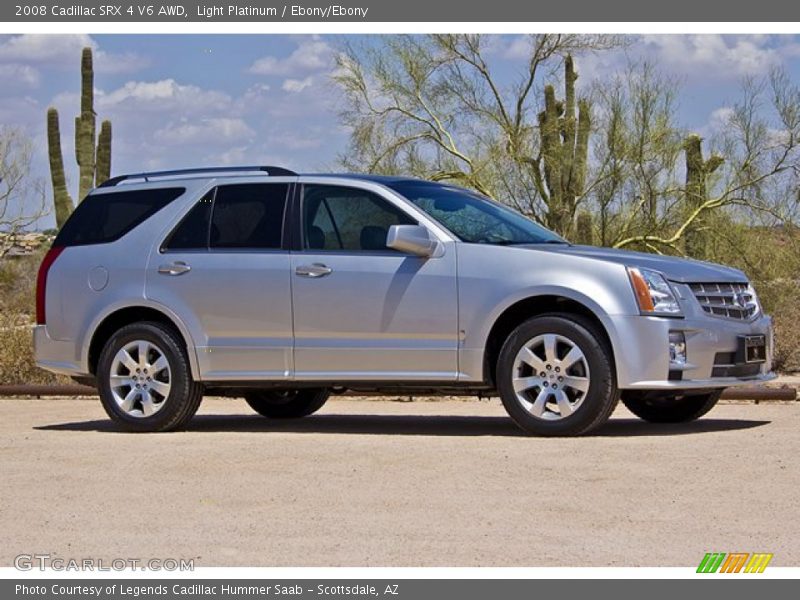 Light Platinum / Ebony/Ebony 2008 Cadillac SRX 4 V6 AWD