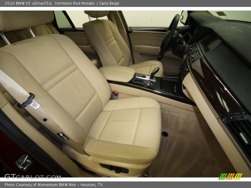 Vermilion Red Metallic / Sand Beige 2010 BMW X5 xDrive35d
