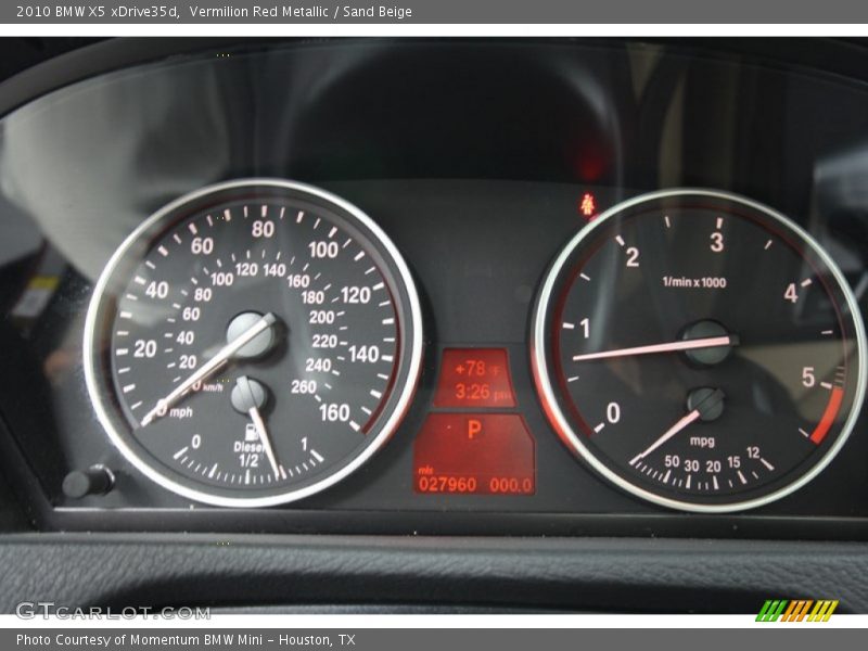 2010 X5 xDrive35d xDrive35d Gauges