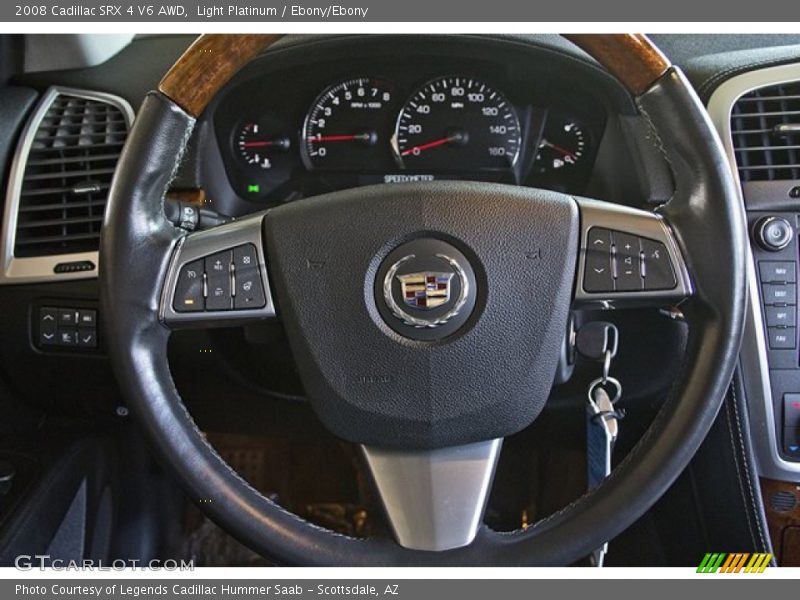 Light Platinum / Ebony/Ebony 2008 Cadillac SRX 4 V6 AWD