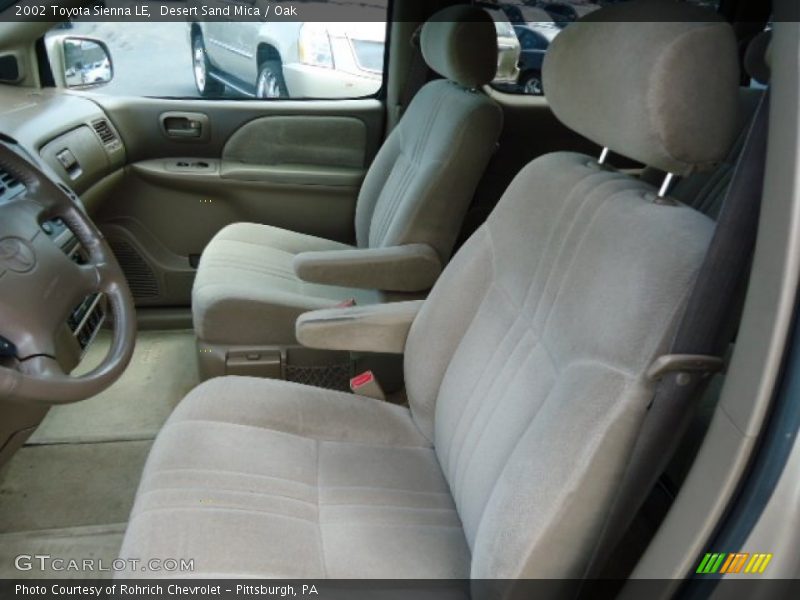 Desert Sand Mica / Oak 2002 Toyota Sienna LE
