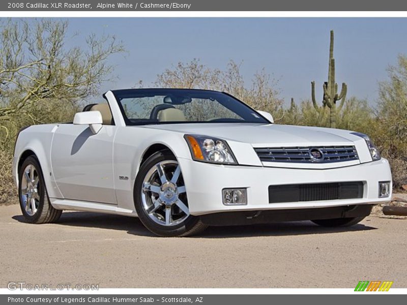 Alpine White / Cashmere/Ebony 2008 Cadillac XLR Roadster