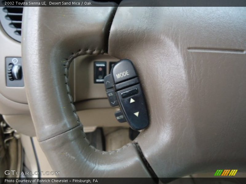 Desert Sand Mica / Oak 2002 Toyota Sienna LE