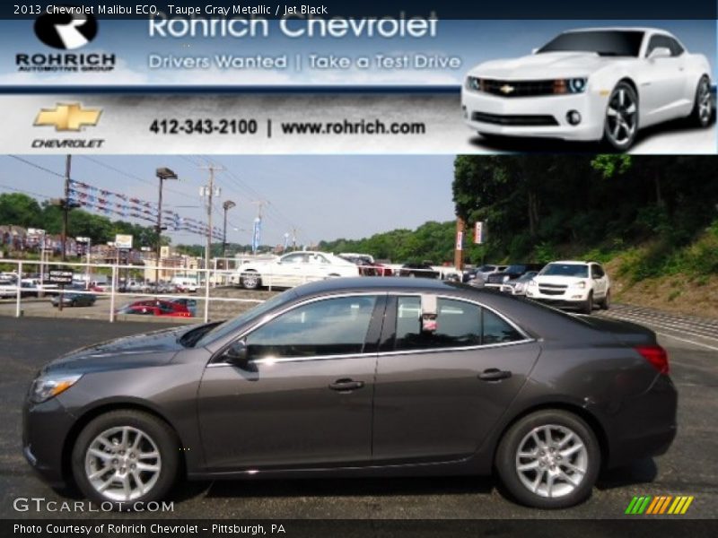 Taupe Gray Metallic / Jet Black 2013 Chevrolet Malibu ECO