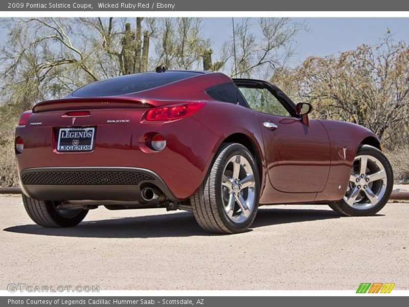 Wicked Ruby Red / Ebony 2009 Pontiac Solstice Coupe