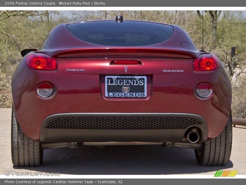 Wicked Ruby Red / Ebony 2009 Pontiac Solstice Coupe