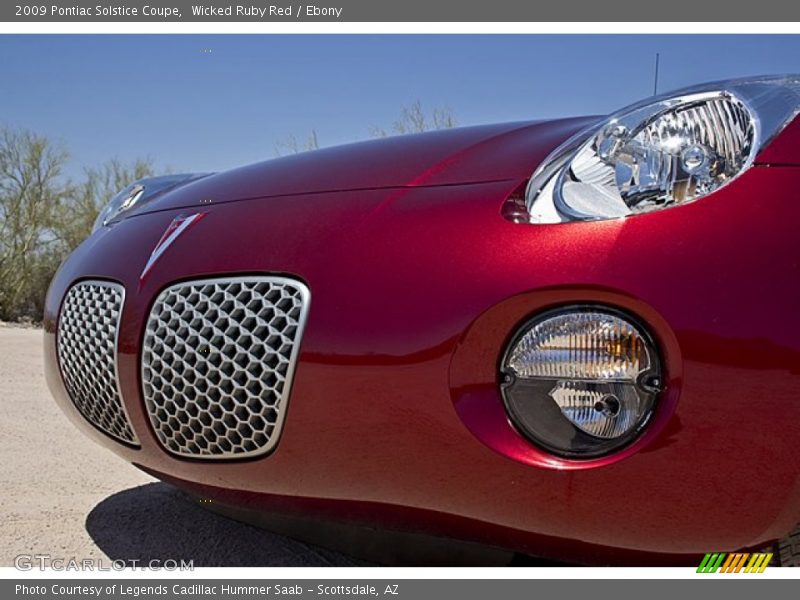 Wicked Ruby Red / Ebony 2009 Pontiac Solstice Coupe