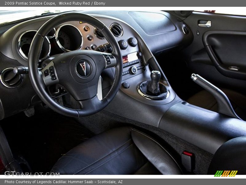 Ebony Interior - 2009 Solstice Coupe 